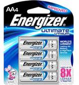Energizer AA Lithium Battery 4-Pak