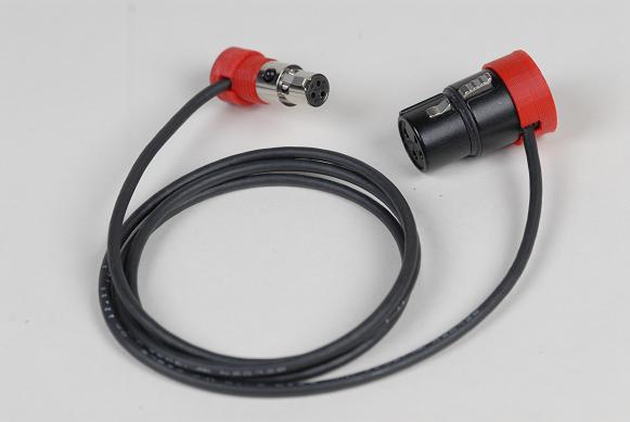 Stubby Cable, R/A XLR3/F (9:00) Lectrosonics to R/A TA3F (1:30) Sound Devices, 18"