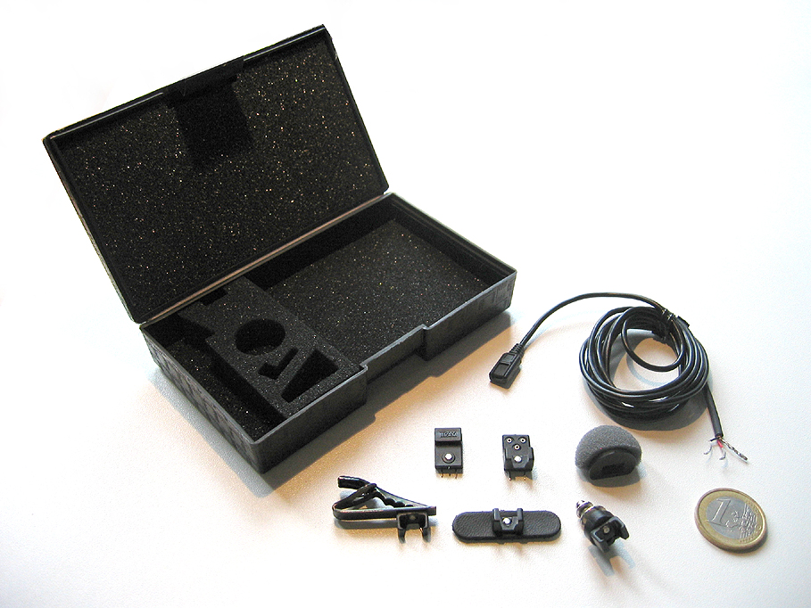 Sonotrim STR bare end lav mic with carrying case and six accessories     **********